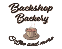Coffee and more - Backshop Backery logo.